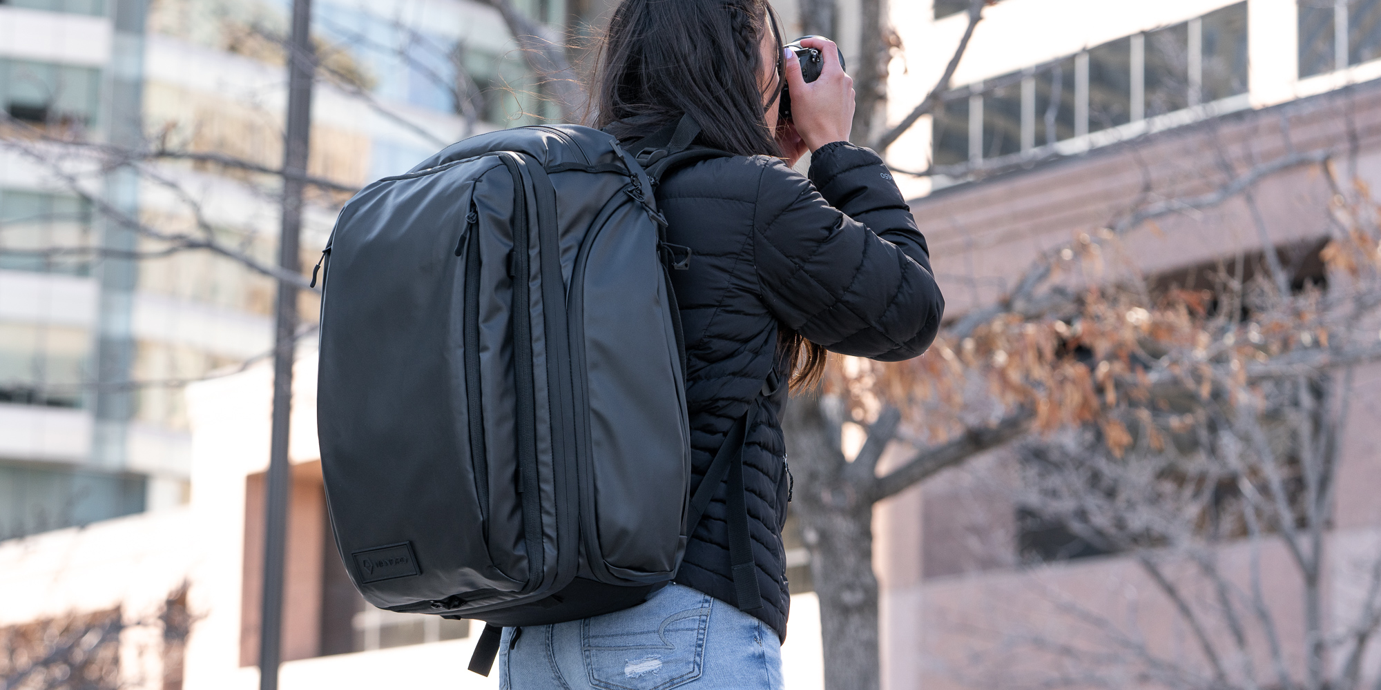 Plecak Wandrd Transit Travel Backpack - 35 l, czarny - Odporny na trudne warunki atmosferyczne